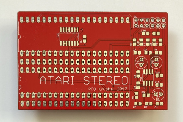 Atari 8bit stereo PCB