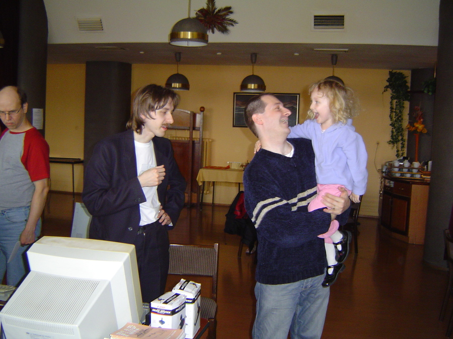 Bohdan and Mark Keates with his daughter
