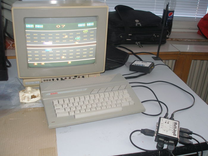 Atari 800XE with Multijoy