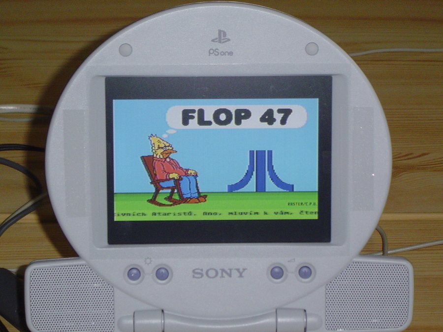 FLOP 47 on LCD screen