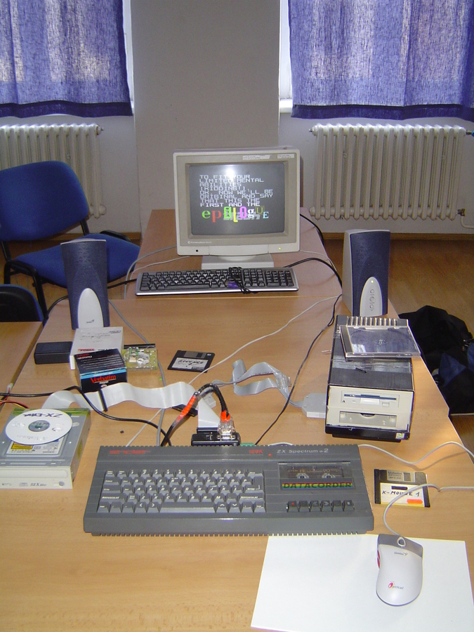 ZX Spectrum +2 with floppy