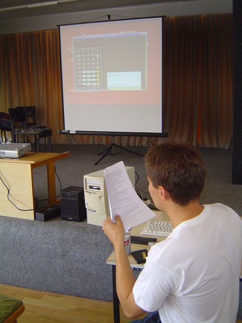 Emulator TI-59 on big screen
