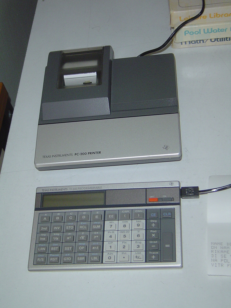 TI-66 with printer
