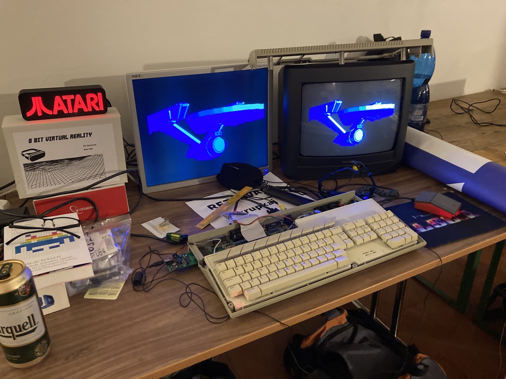 Atari 520ST a 3D bryle