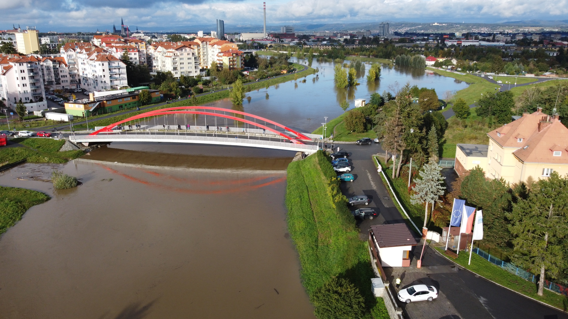 Reka Morava v Olomouci