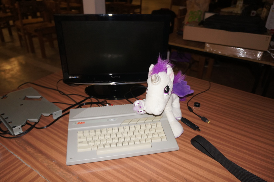 Atari 800XE with unicorn