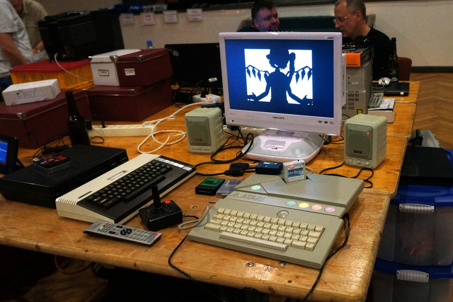 Bad Apple demo running on XEGS