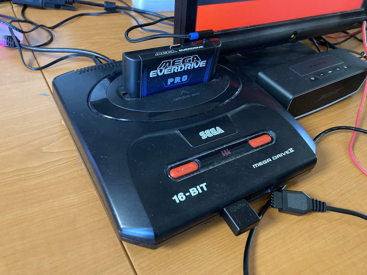 Mega drive II with Everdrive