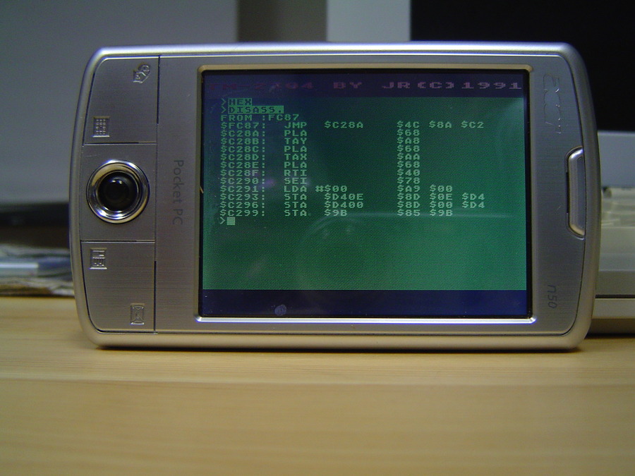 Atari800 running on PocketPC