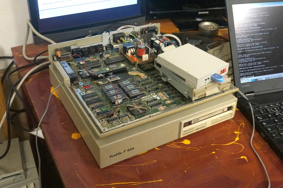 MEGA ST with Bernoulli disk drive