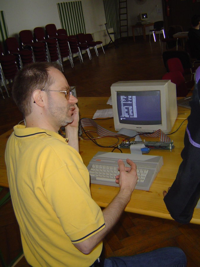 Mathy with his BlackBoxed Atari