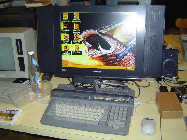 SymbOS MSX running on Panasonic MSX-R